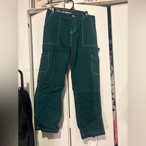 Fashion Nova Teal Cargo Pants